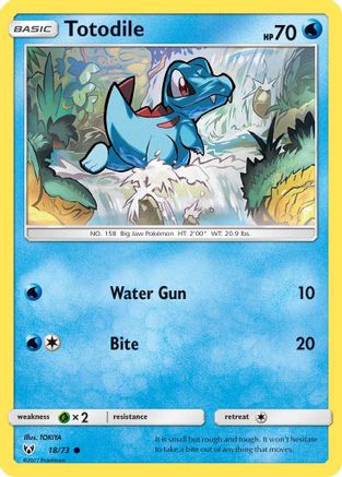 Totodile 018/73  Shining Legends - Common