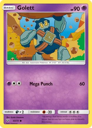 Golett 043/73  Shining Legends - Common