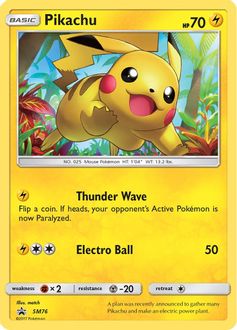 Pikachu - SM76 - SM Promos