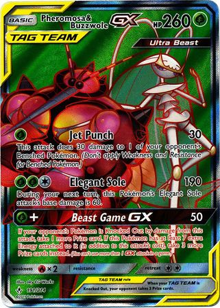 Pheromosa & Buzzwole GX (191) (Full Art) - 191/214 - Ultra Rare