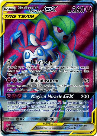 Gardevoir & Sylveon GX (204) (Full Art) - 204/214 - Ultra Rare