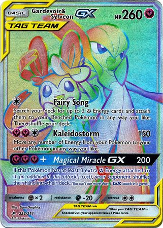 Gardevoir & Sylveon GX (Secret) - 225/214 - Secret Rare