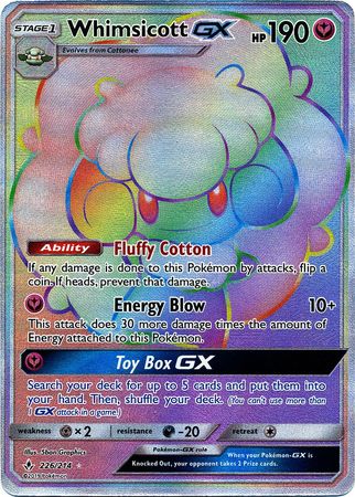 Whimsicott GX (Secret) - 226/214 - Secret Rare