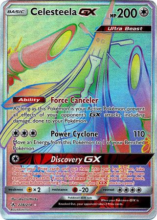 Celesteela GX (Secret) - 228/214 - Secret Rare