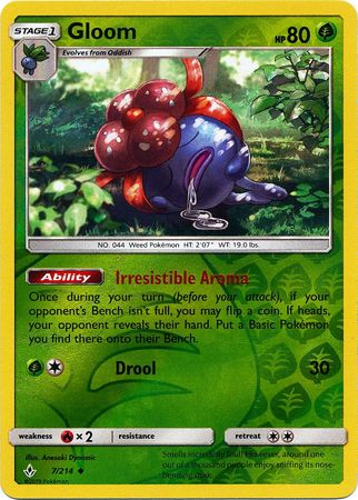 Gloom - 7/214 - Uncommon - Reverse Holofoil