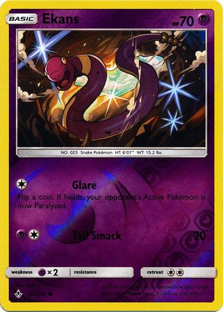 Ekans - 62/214 - Common - Reverse Holofoil
