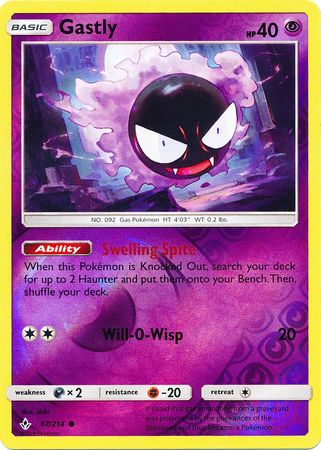 Gastly - 67/214 - Common - Reverse Holofoil
