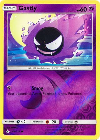 Gastly - 68/214 - Common - Reverse Holofoil