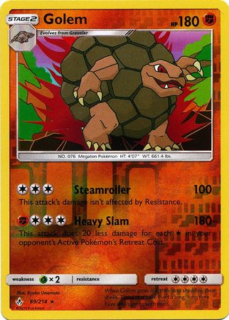 Golem - 89/214 - Reverse Holofoil Rare
