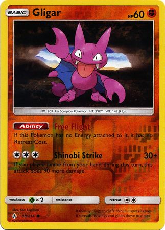 Gligar - 98/214 - Common - Reverse Holofoil