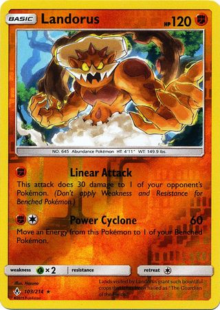 Landorus - 103/214 - Reverse Holofoil Rare