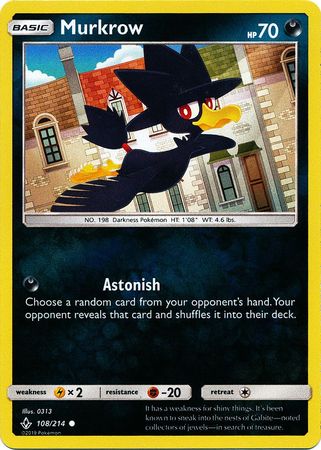 Murkrow - 108/214 - Common - Reverse Holofoil
