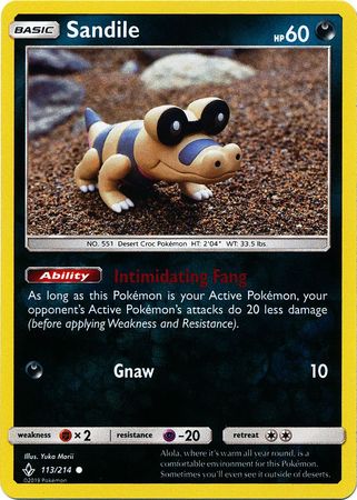 Sandile - 113/214 - Common - Reverse Holofoil