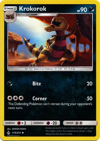 Krokorok - 115/214 - Uncommon - Reverse Holofoil