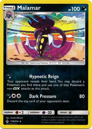 Malamar - 119/214 - Reverse Holofoil Rare