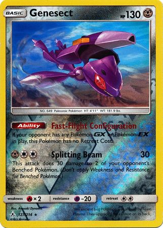 Genesect - 127/214 - Rare - Reverse Holofoil