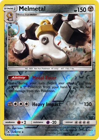 Melmetal - 129/214 - Reverse Holofoil Rare