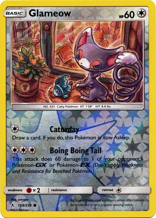 Glameow - 159/214 - Common - Reverse Holofoil