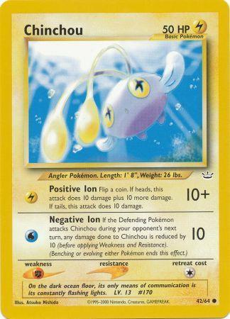 Chinchou - 42/64 - Common - Unlimited Edition - (NM)