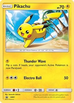 Pikachu - SM81 - SM Promos