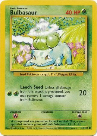 Bulbasaur - 044/102 - Common - Unlimited Edition - (LP)