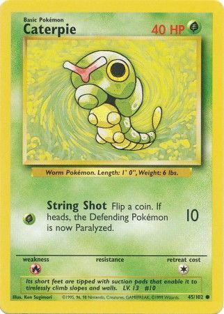 Caterpie - 045/102 - Common - Unlimited Edition - (LP)