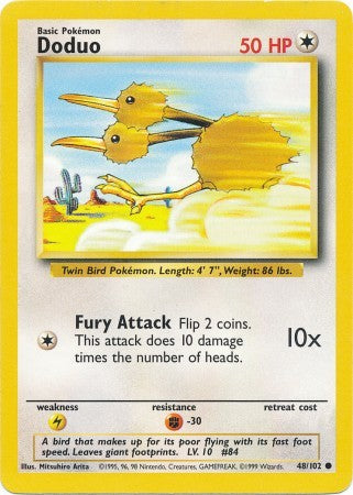 Doduo - 048/102 - Common - Unlimited Edition - (MP)