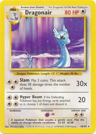 Dragonair - 018/102 - Rare - Unlimited Edition - (MP)