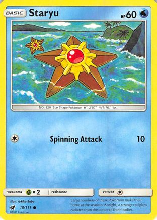 Staryu 015/111  SM  Crimson Invasion - Common