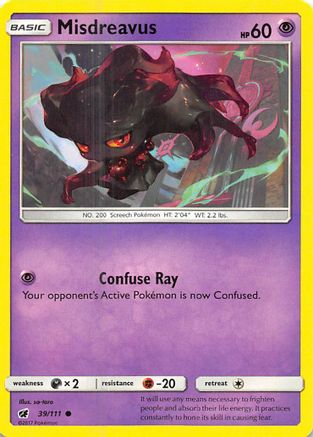Misdreavus 039/111  SM  Crimson Invasion - Common