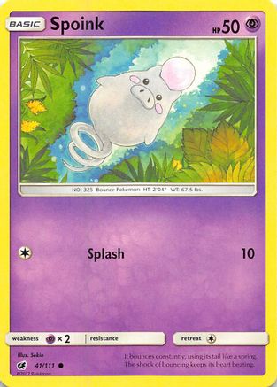 Spoink 041/111  SM  Crimson Invasion - Common