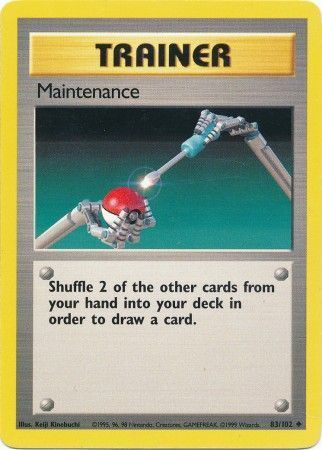 Maintenance - 083/102 - Uncommon - Unlimited Edition - (MP)