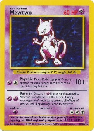 Mewtwo - 010/102 - Holo Rare - Unlimited Edition - (LP)