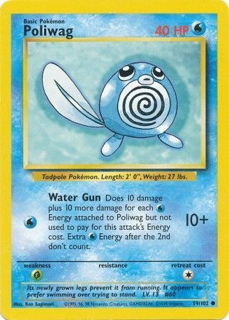 Poliwag - 059/102 - Common - Unlimited Edition - (MP)