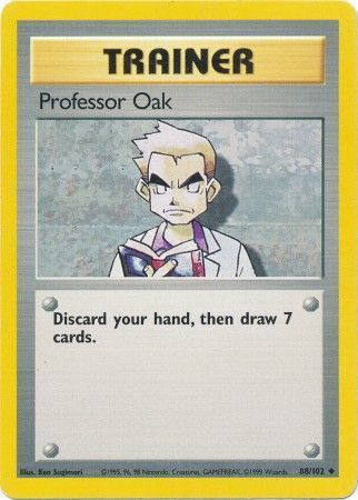 Professor Oak - 088/102 - Uncommon - Unlimited Edition - (NM)