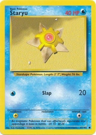Staryu - 065/102 - Common - Unlimited Edition - (MP)