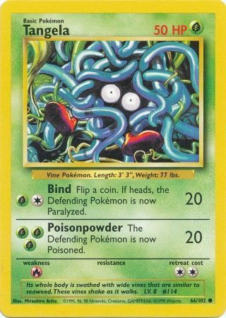 Tangela - 066/102 - Common - Unlimited Edition - (MP)