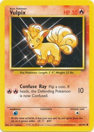 Vulpix - 068/102 - Common - Unlimited Edition - (VLP)