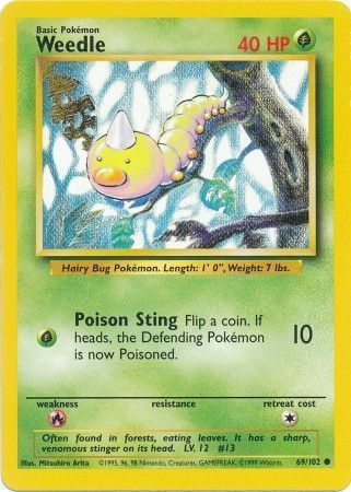 Weedle - 069/102 - Common - Unlimited Edition - (NM)