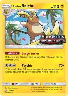 Alolan Raichu (Prerelease) - SM72 - SM Promos