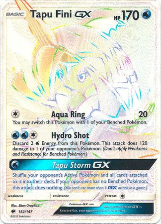 Tapu Fini GX (Secret) - 152/147 - Secret Rare