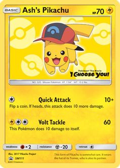 Ash's Pikachu - SM111 - SM Promos