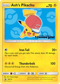 Ash's Pikachu - SM114 - SM Promos