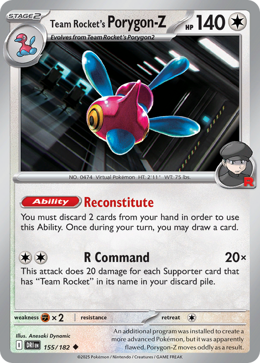 Team Rocket's Porygon-Z - 155/182 - Uncommon