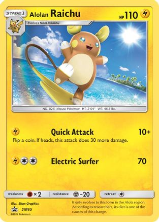 Alolan Raichu - SM65 - SM Promos