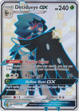 Decidueye GX - SV47/SV94 - Shiny Holo Rare