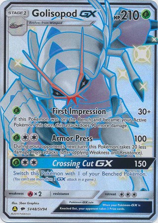 Golisopod GX - SV48/SV94 - Shiny Holo Rare