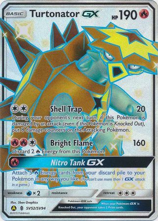 Turtonator GX - SV52/SV94 - Shiny Holo Rare