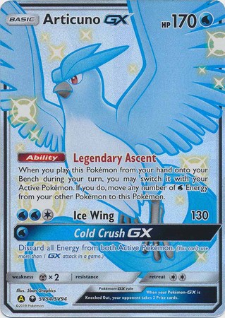 Articuno GX - SV54/SV94 - Shiny Holo Rare