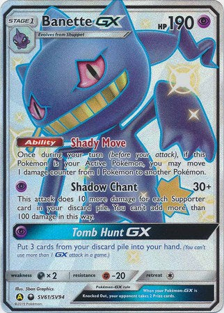 Banette GX - SV61/SV94 - Shiny Holo Rare